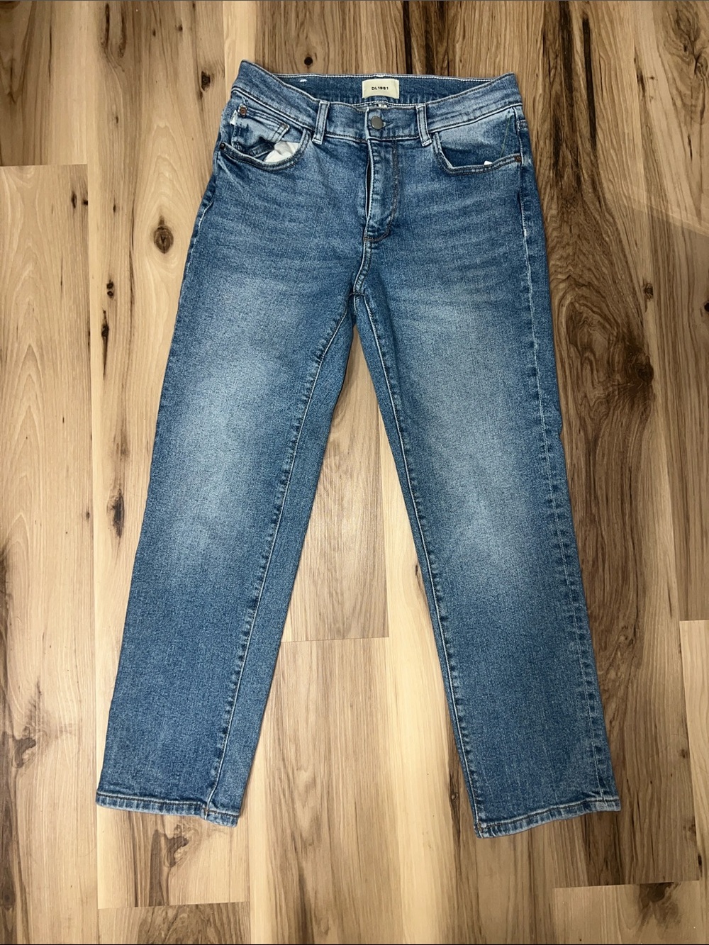 DL1961 Women's Blue Straight Jeans